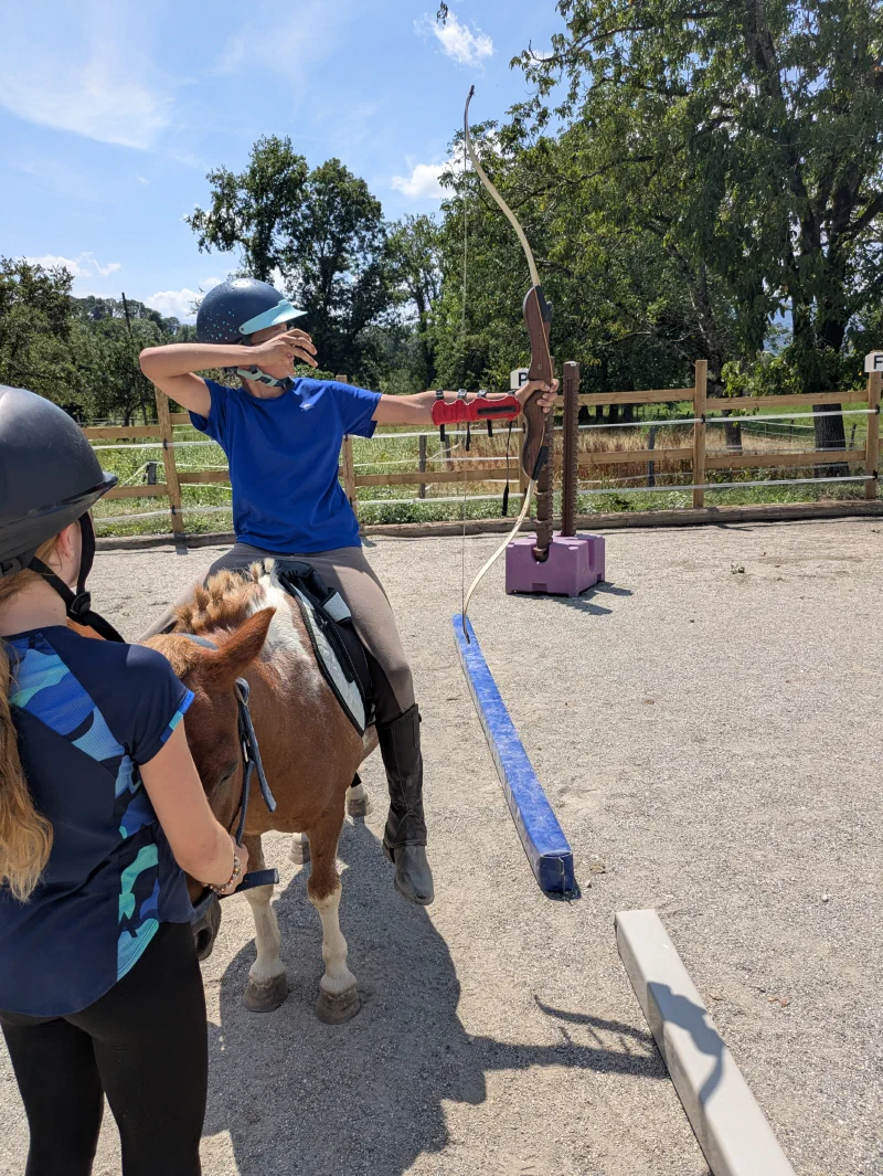 poney, tir à l'arc